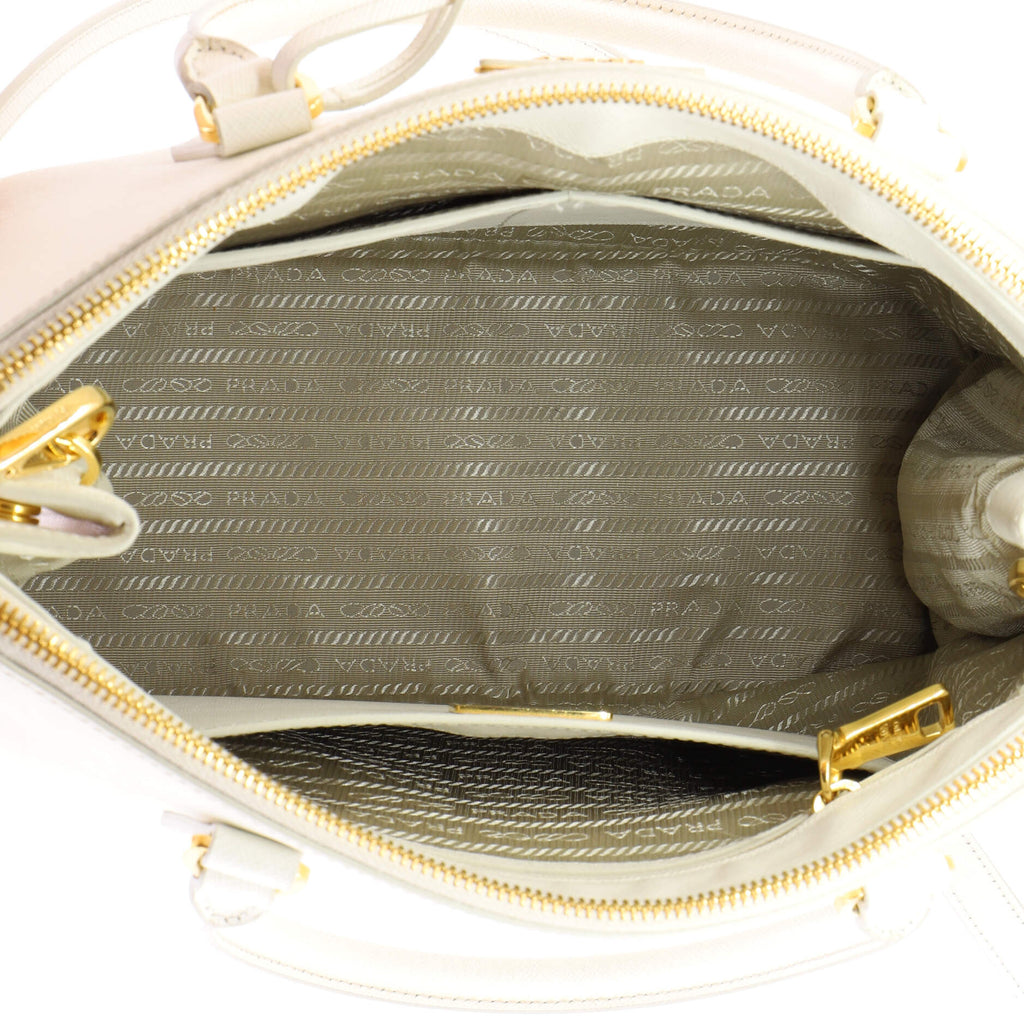 Galleria Double Zip Tote Saffiano Leather Medium
