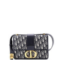 30 Montaigne Flap Bag Oblique Canvas