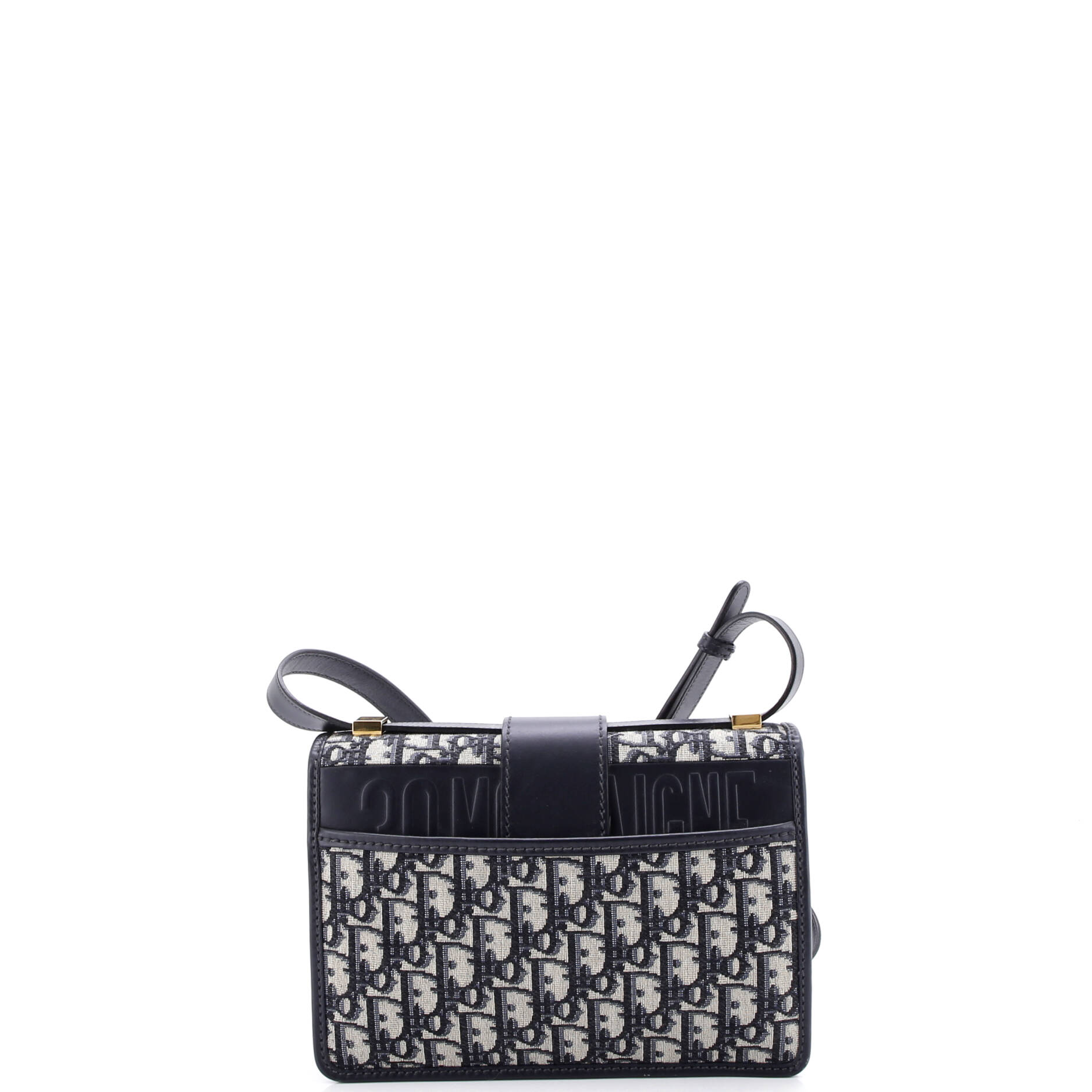30 Montaigne Flap Bag Oblique Canvas