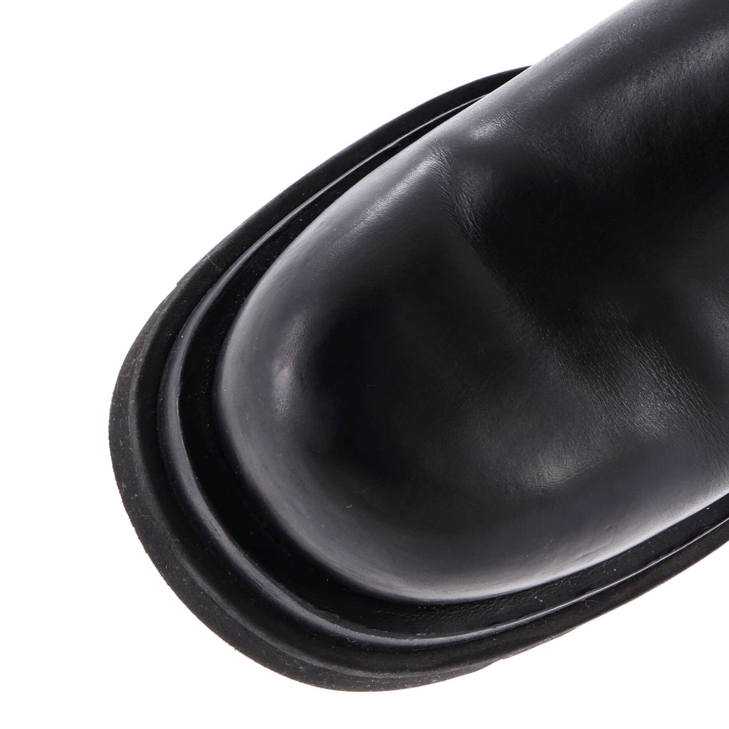 Men's Lug Cropped Boots Leather
