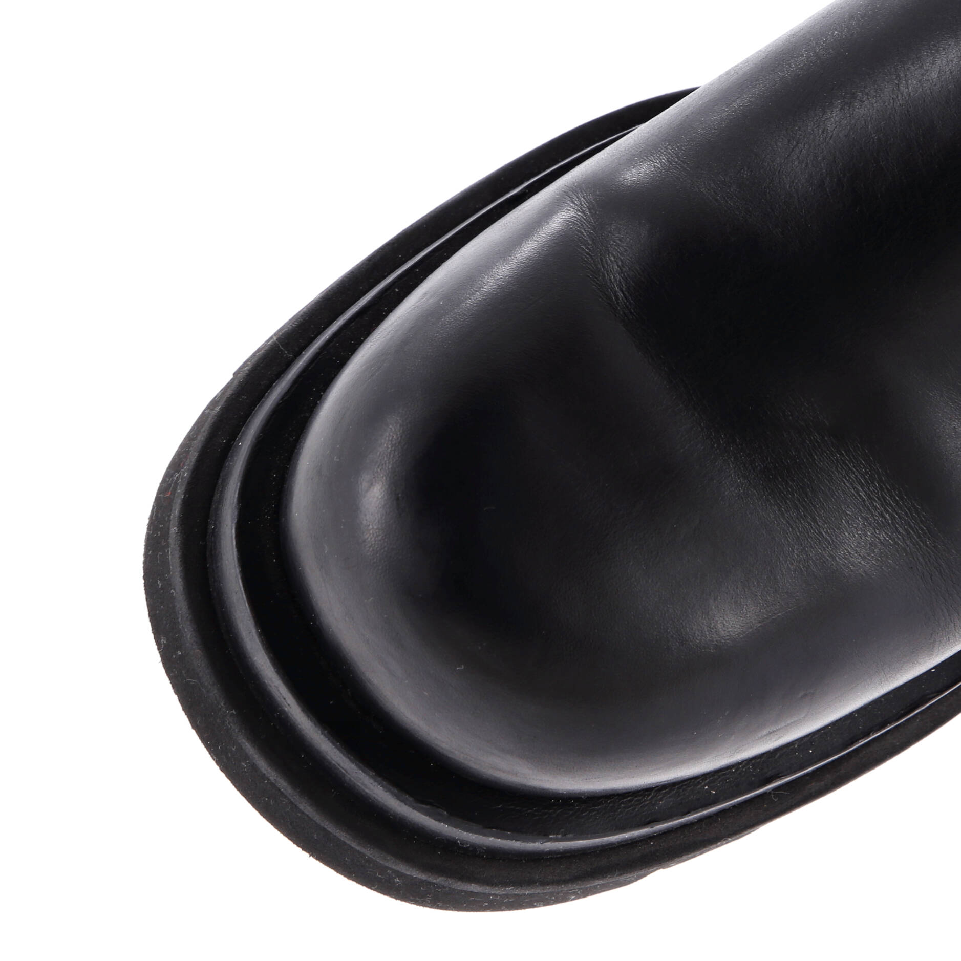 Men's Lug Cropped Boots Leather