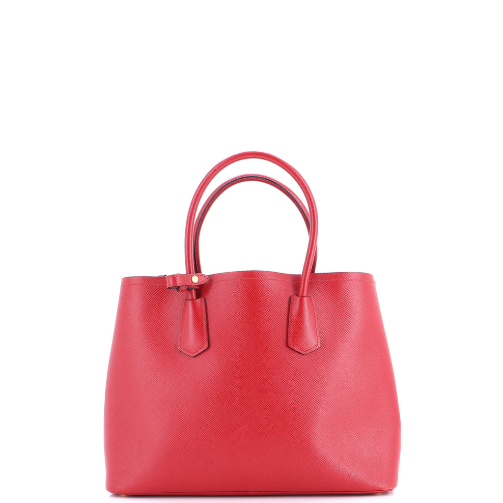 Cuir Double Tote Saffiano Leather Medium