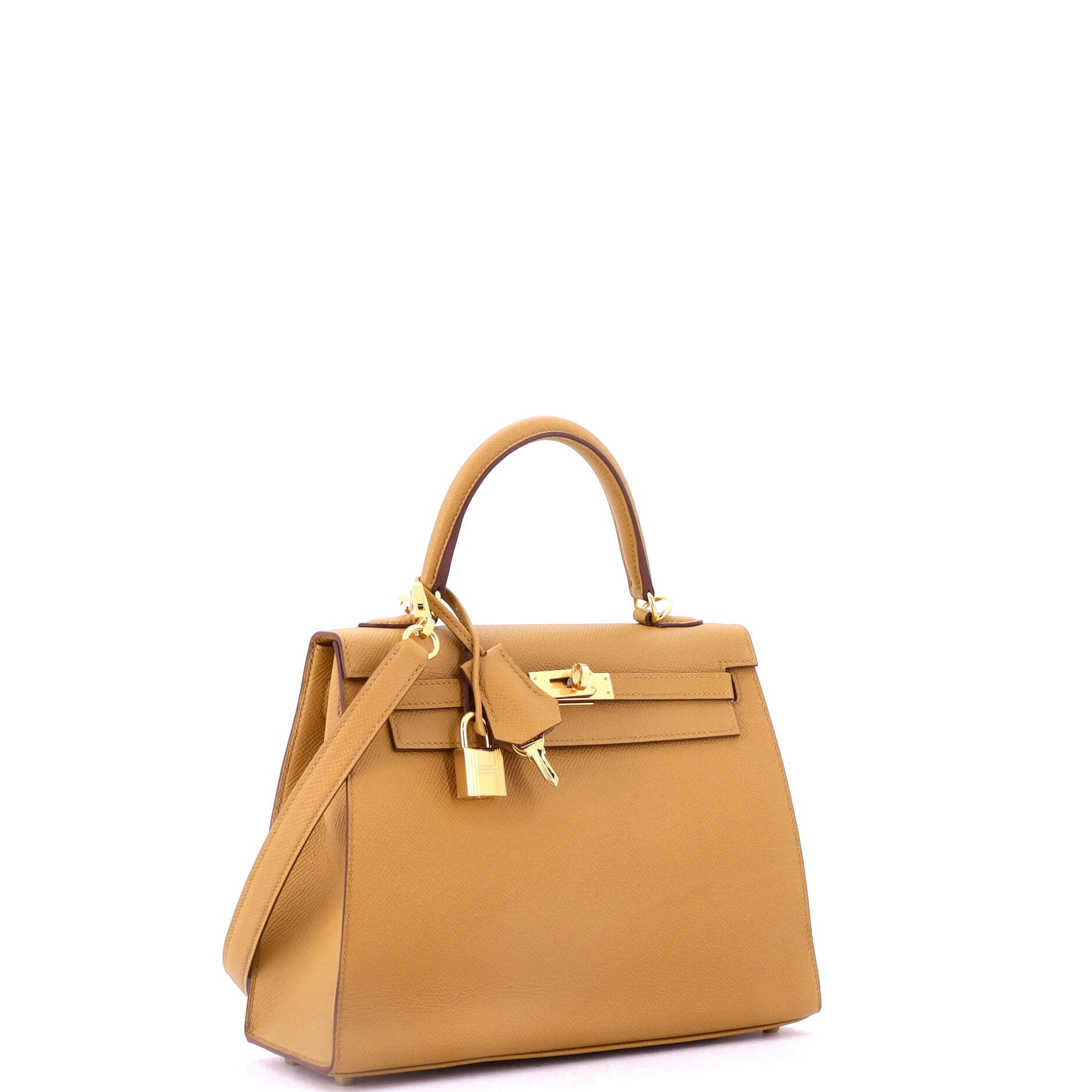 Kelly Handbag Sesame Epsom with Gold Hardware 25