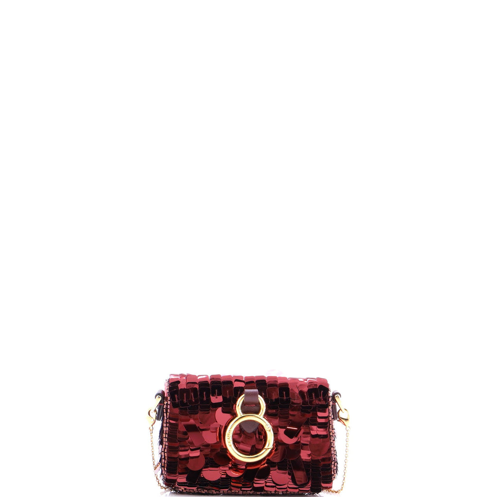 Chain Baguette Charm Bag Sequins Nano