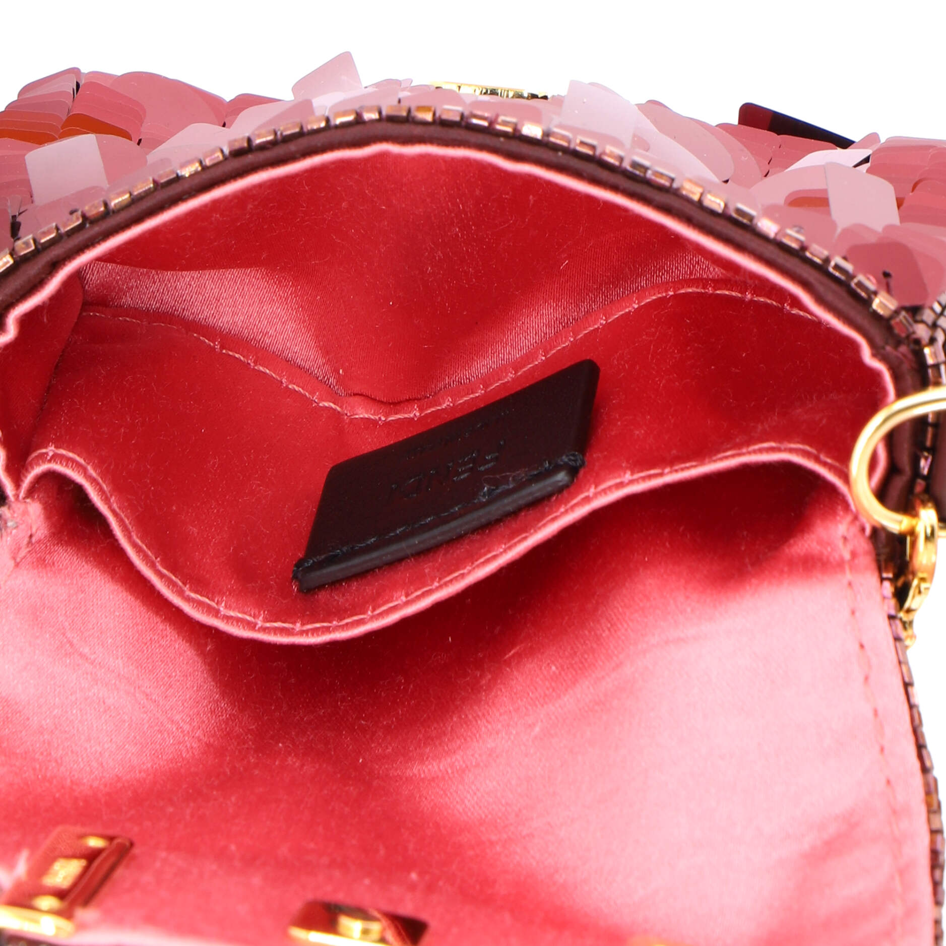 Chain Baguette Charm Bag Sequins Nano