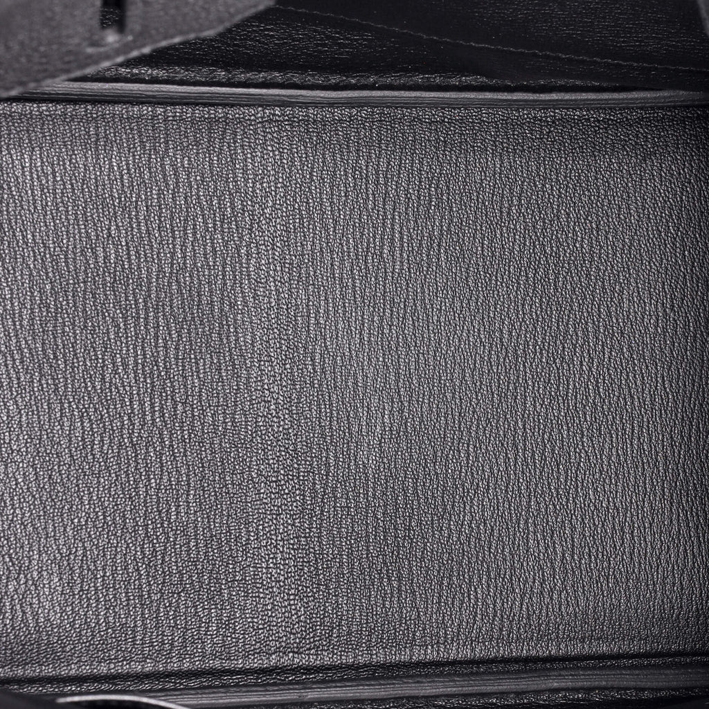 Birkin Handbag Noir Togo with Palladium Hardware 30