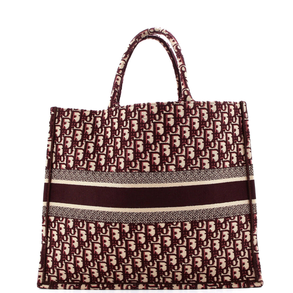 Book Tote Oblique Canvas Large