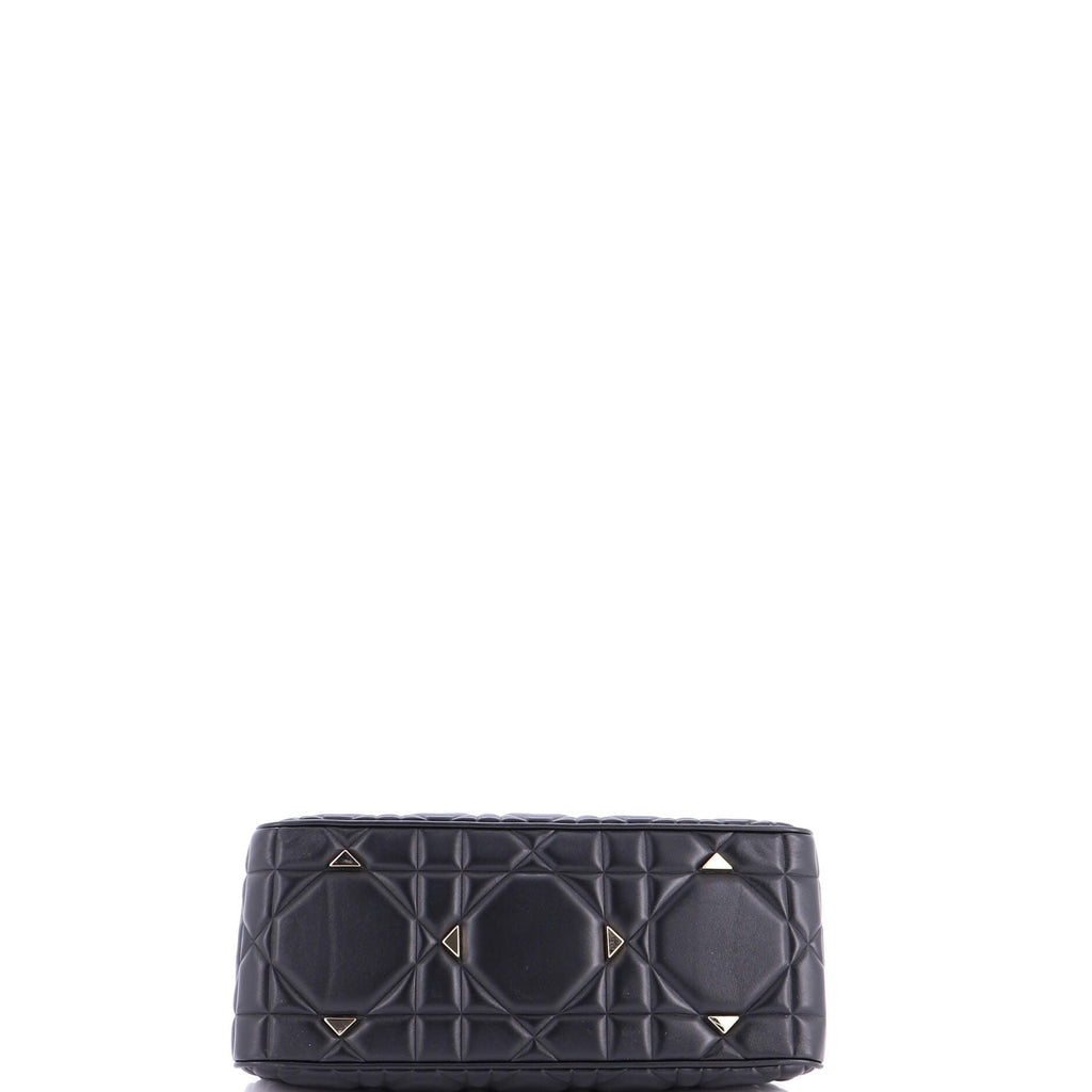 Lady 95.22 Bag Cannage Embossed Leather Large