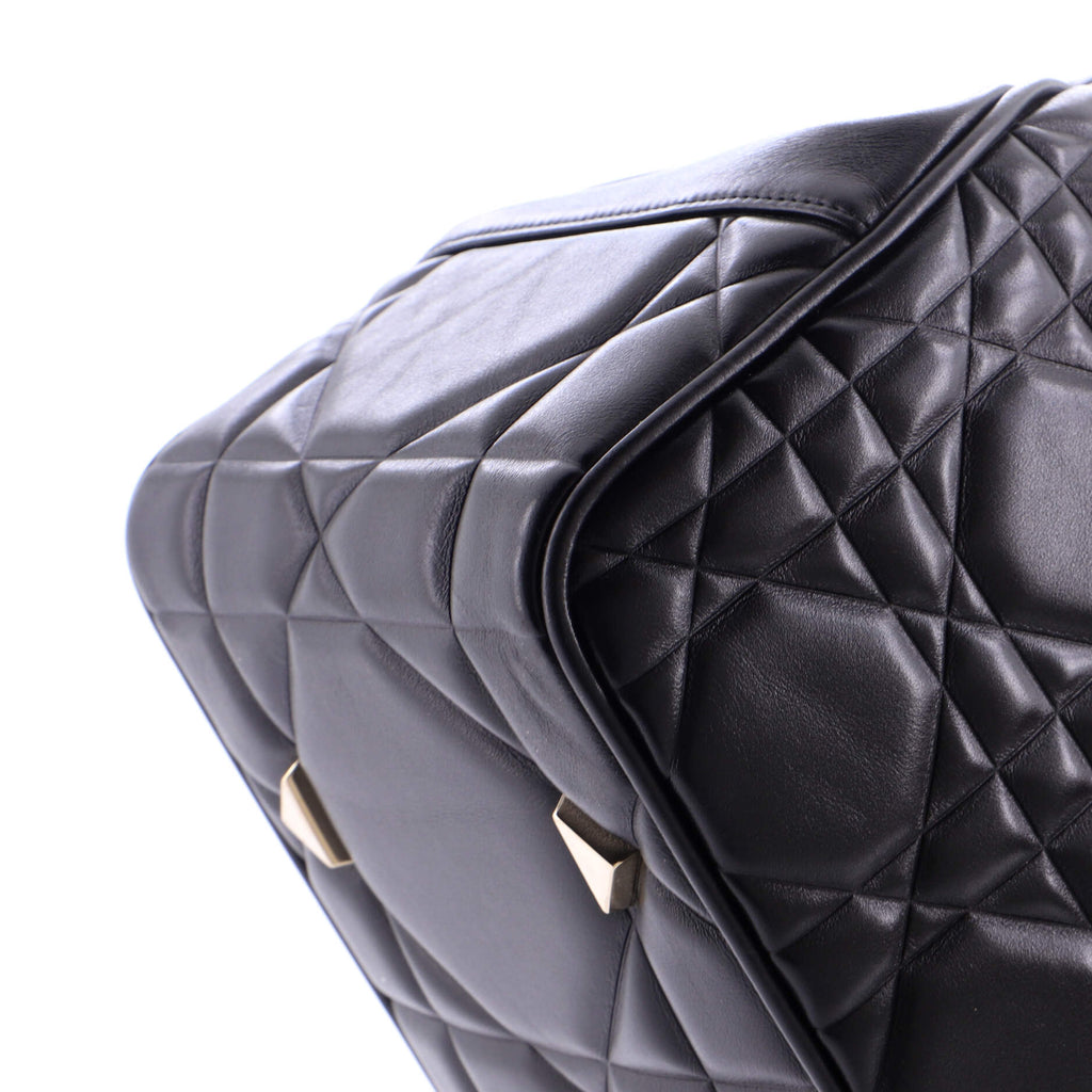 Lady 95.22 Bag Cannage Embossed Leather Large