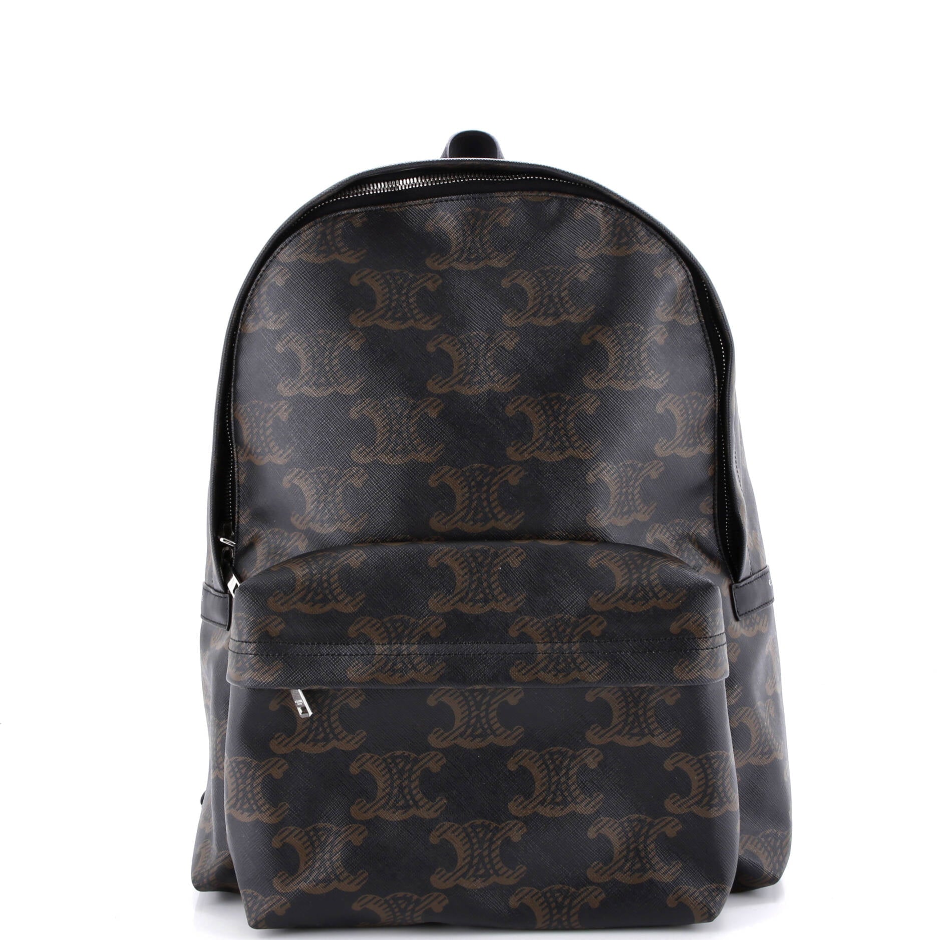 Front Pocket Backpack Triomphe XL Coated Canvas Medium