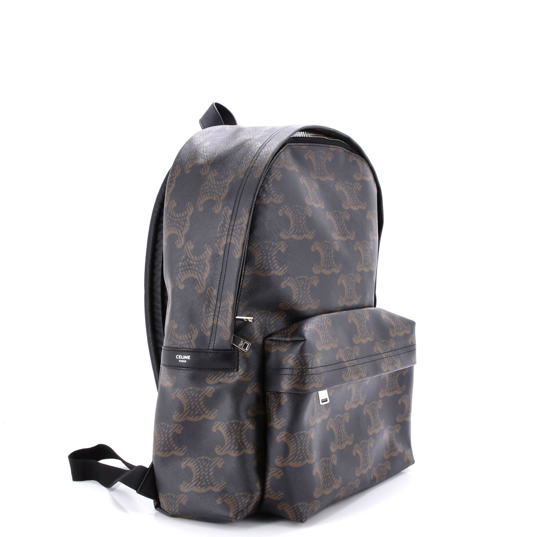 Front Pocket Backpack Triomphe XL Coated Canvas Medium