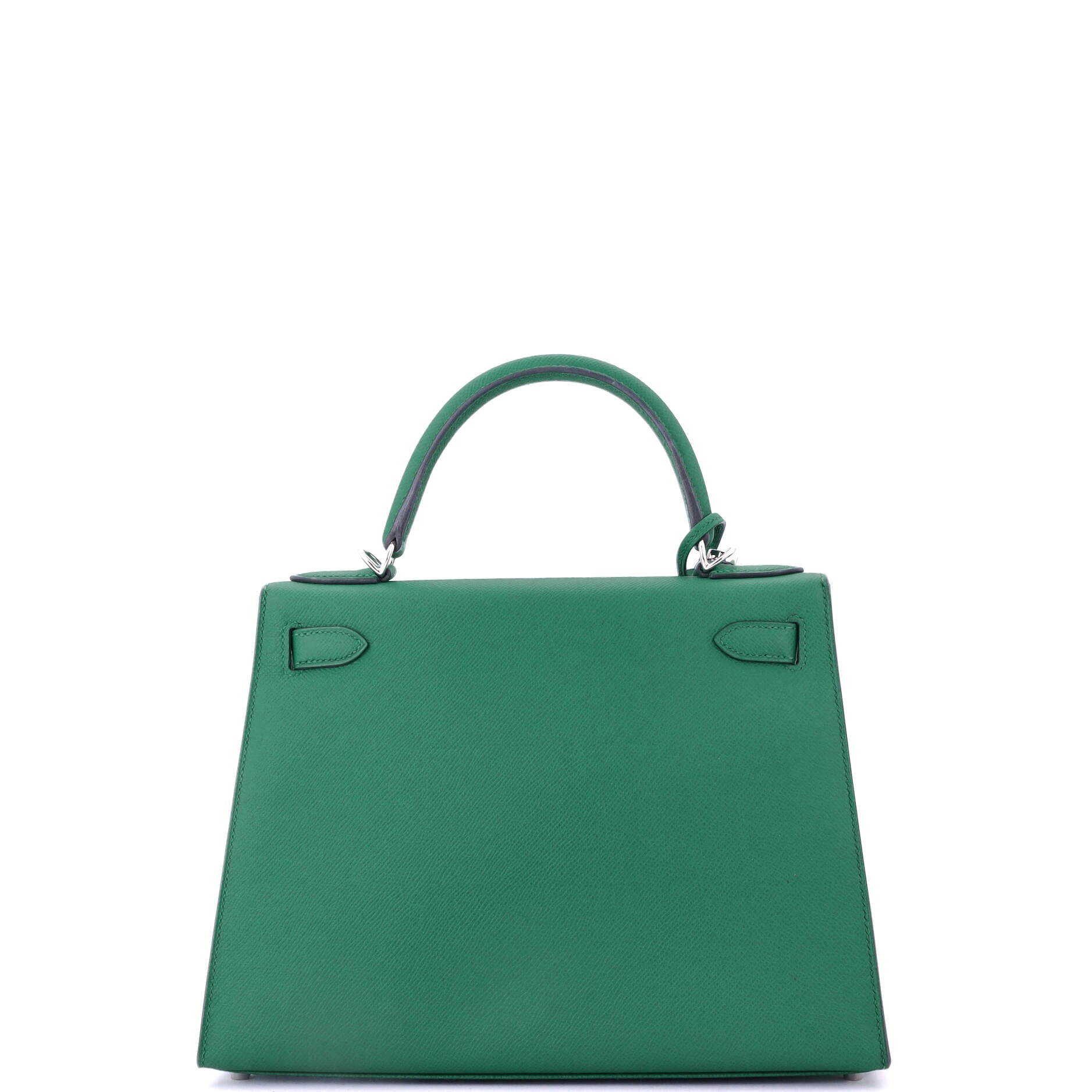 Kelly Handbag Vert Vertigo Epsom with Palladium Hardware 28