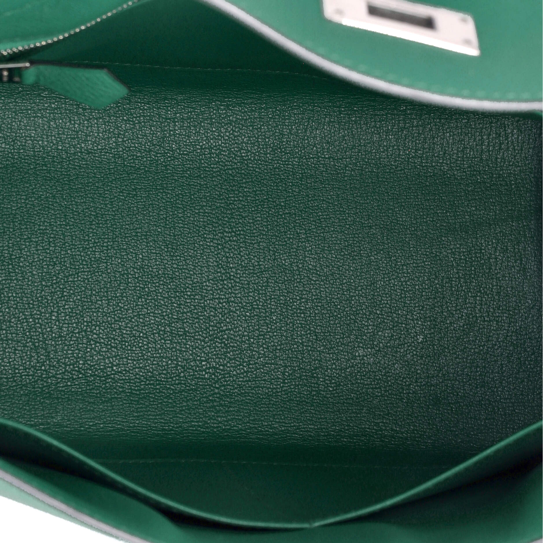 Kelly Handbag Vert Vertigo Epsom with Palladium Hardware 28