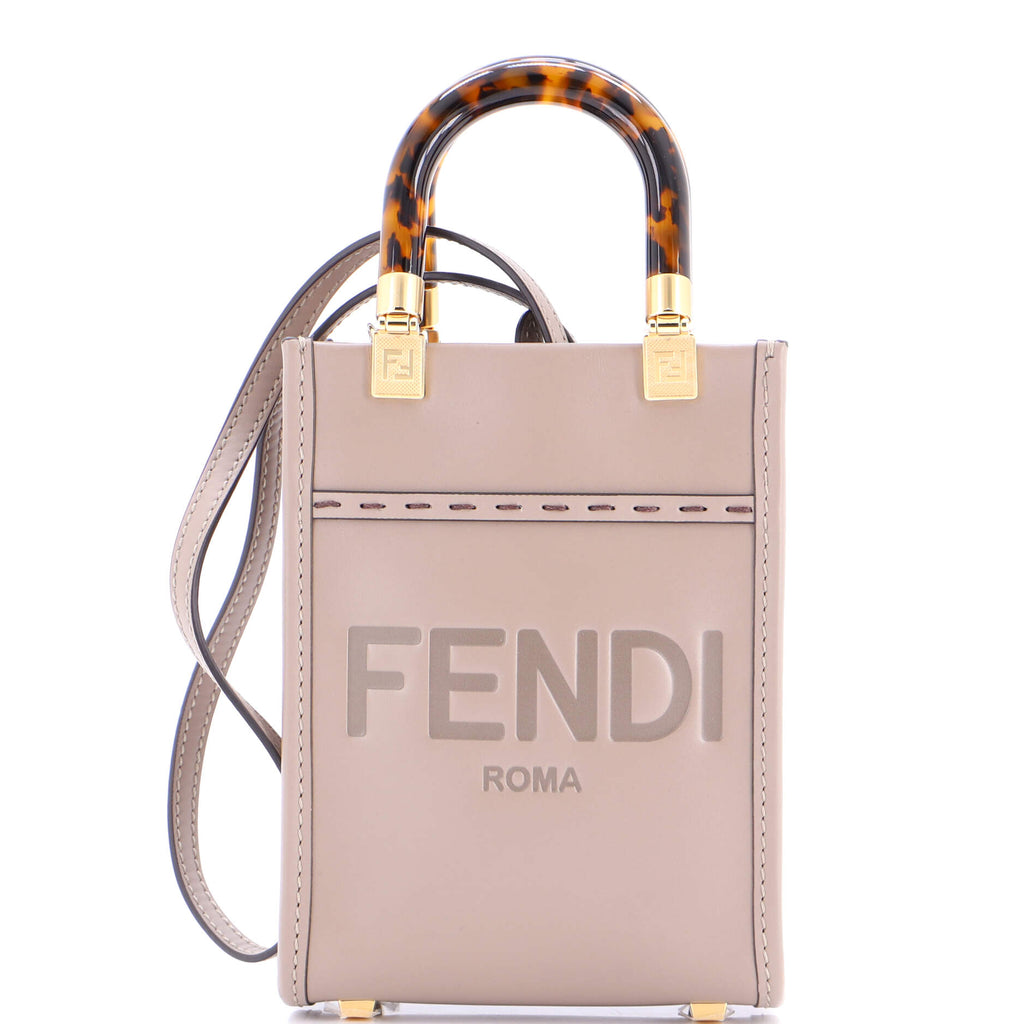 Sunshine Shopper Tote Leather Mini