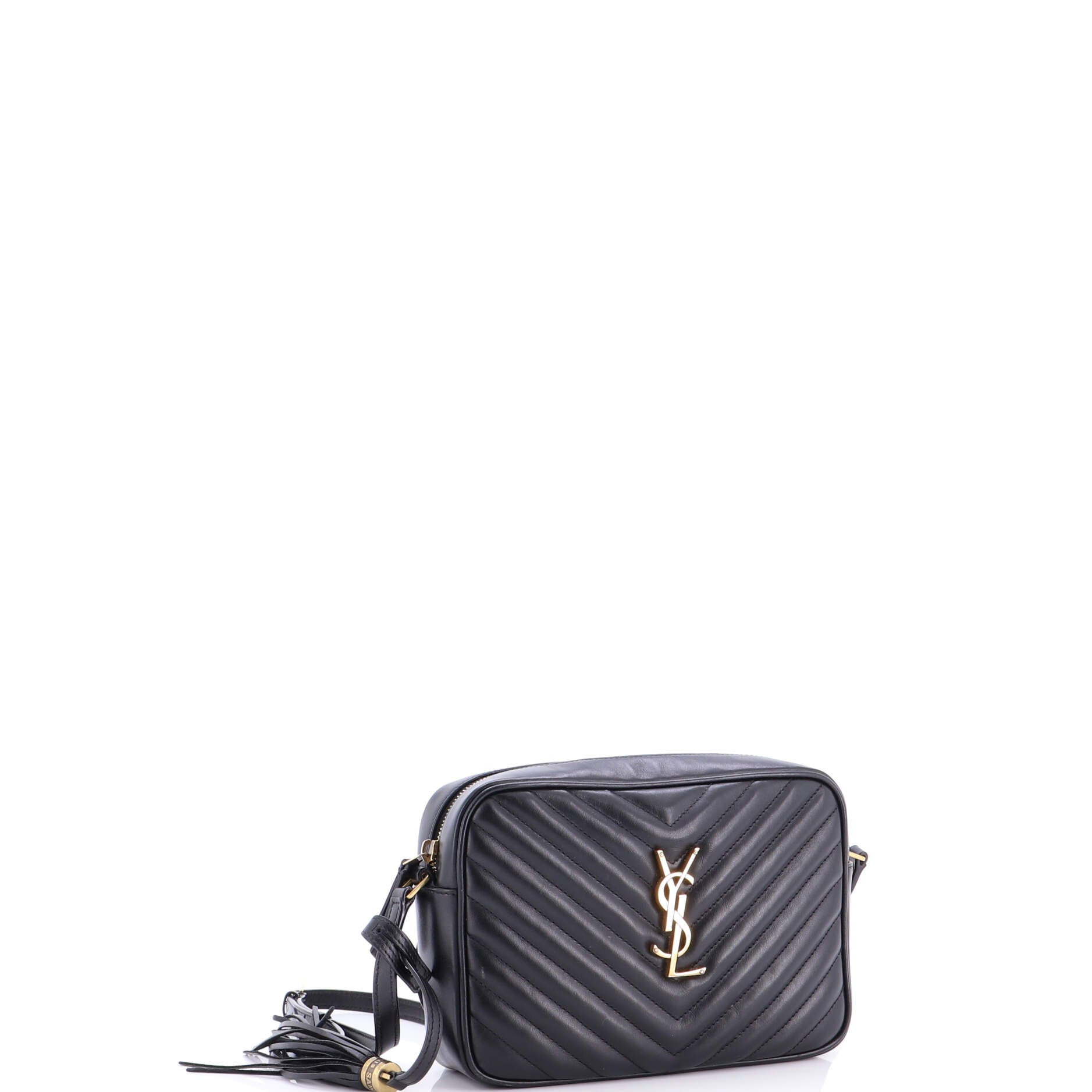 Lou Camera Bag Matelasse Chevron Leather Small