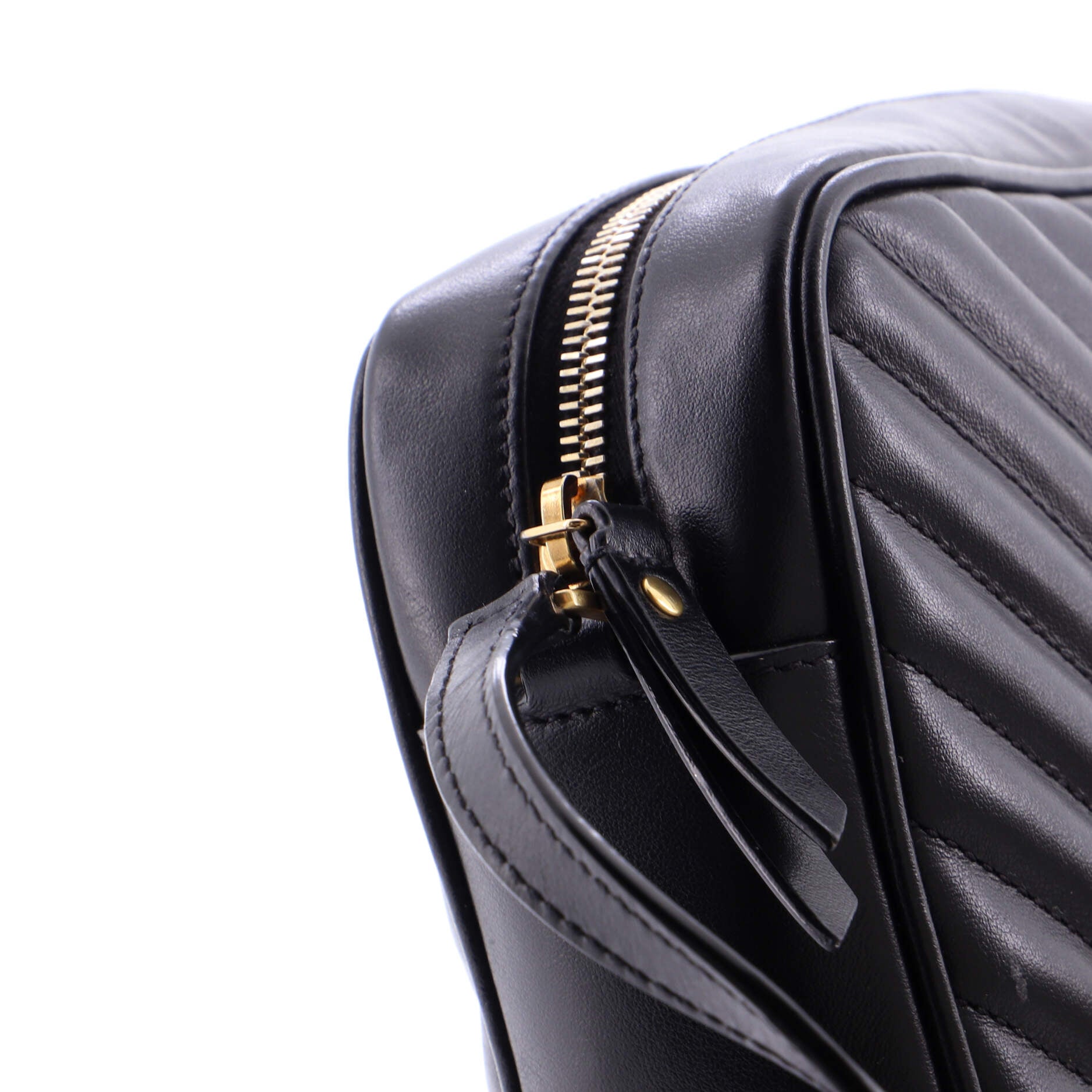 Lou Camera Bag Matelasse Chevron Leather Small
