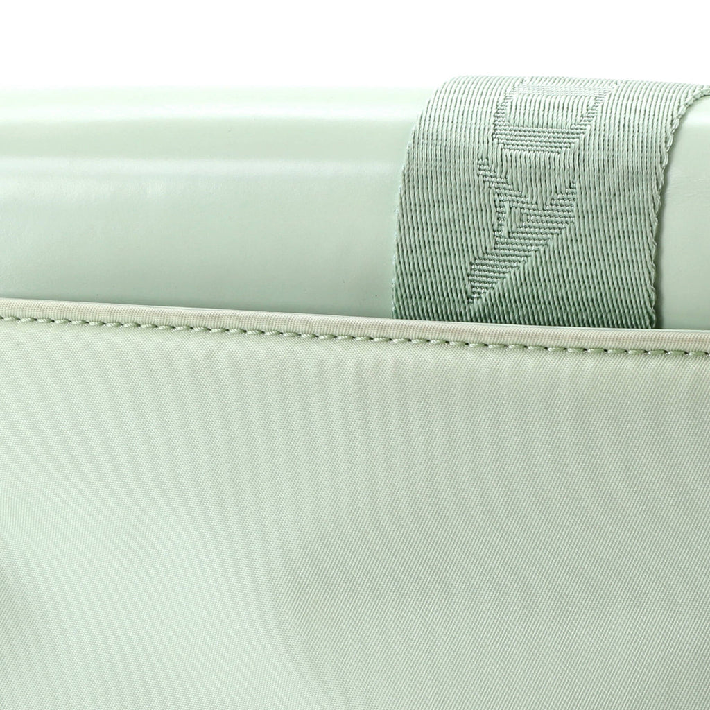 Buckle Pocket Crossbody Bag Spazzolato Leather and Tessuto