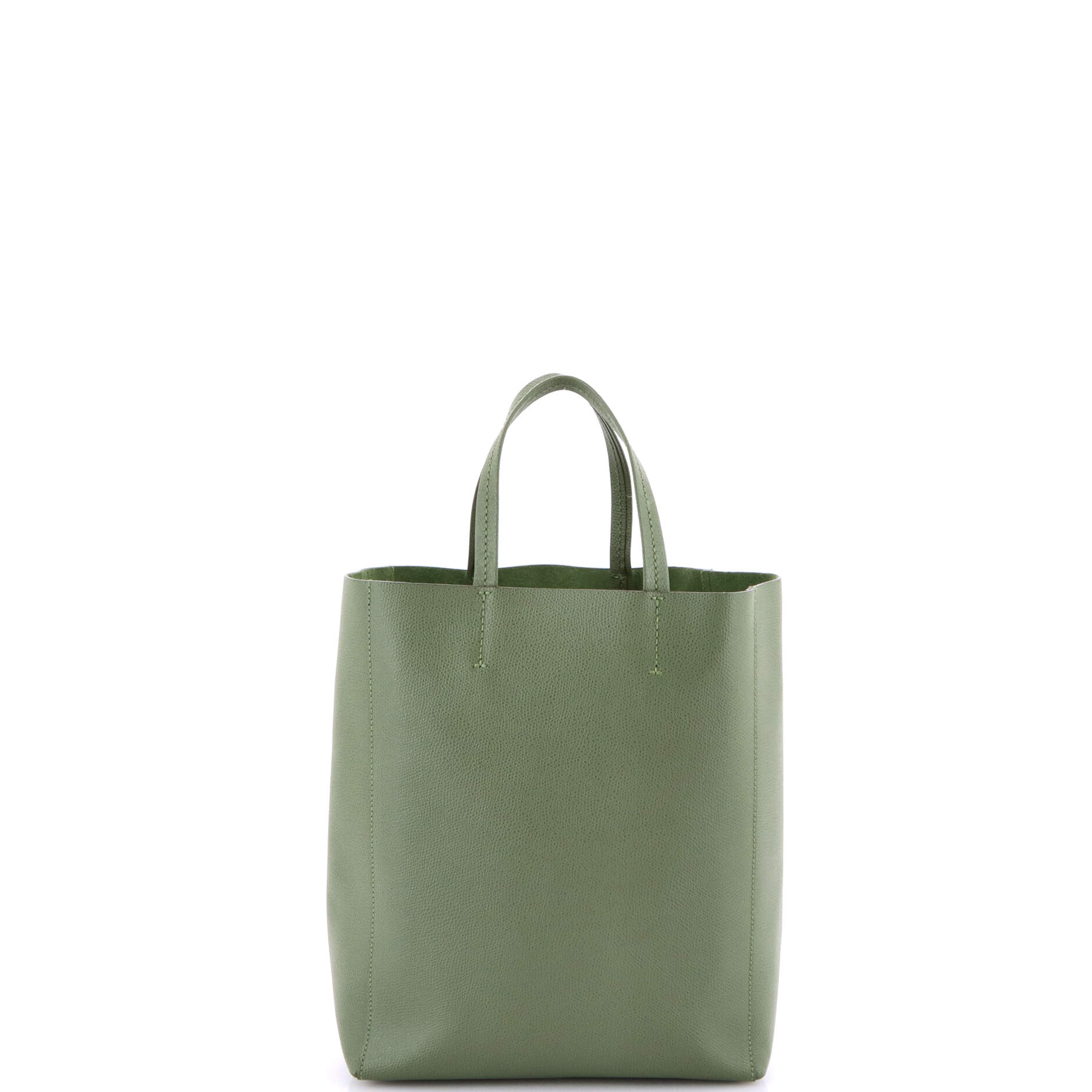Vertical Cabas Tote Grained Calfskin Small