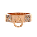 Collier de Chien Ring 18K Rose Gold and Diamonds Small