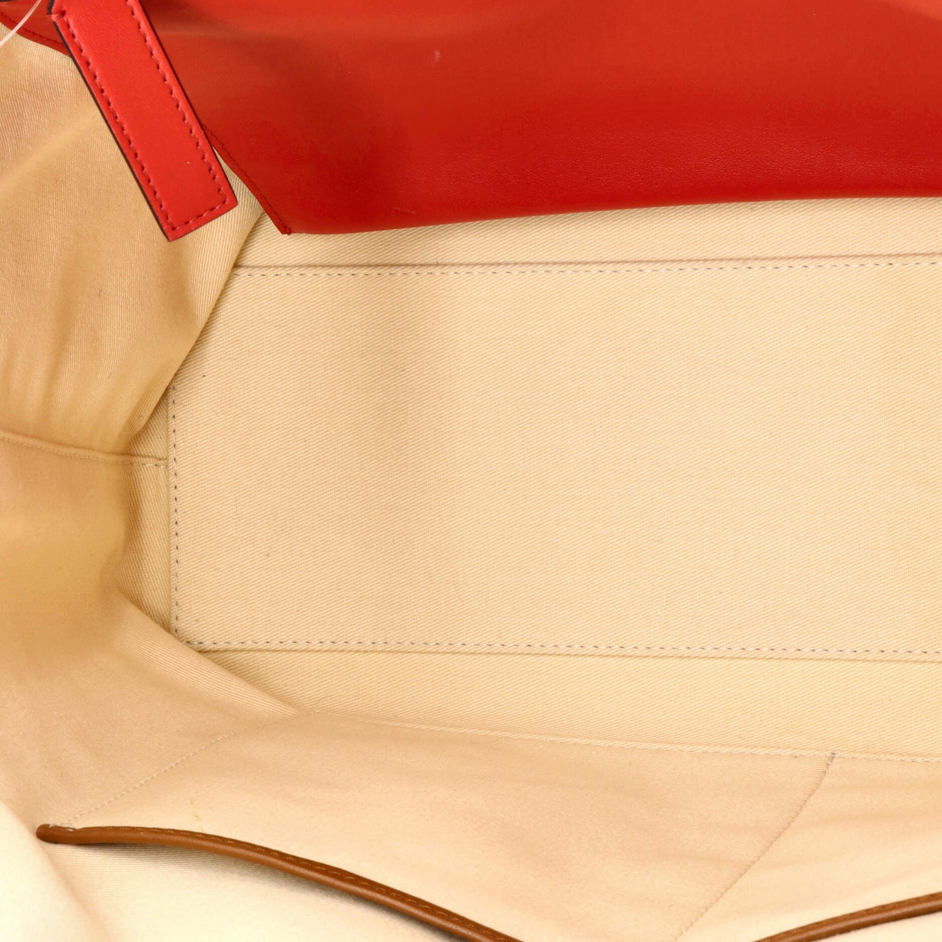 Rockstud Shopping Tote Raffia with Leather Large