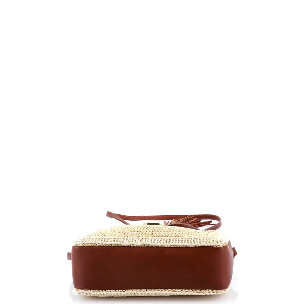 Lou Camera Bag Woven Raffia Small