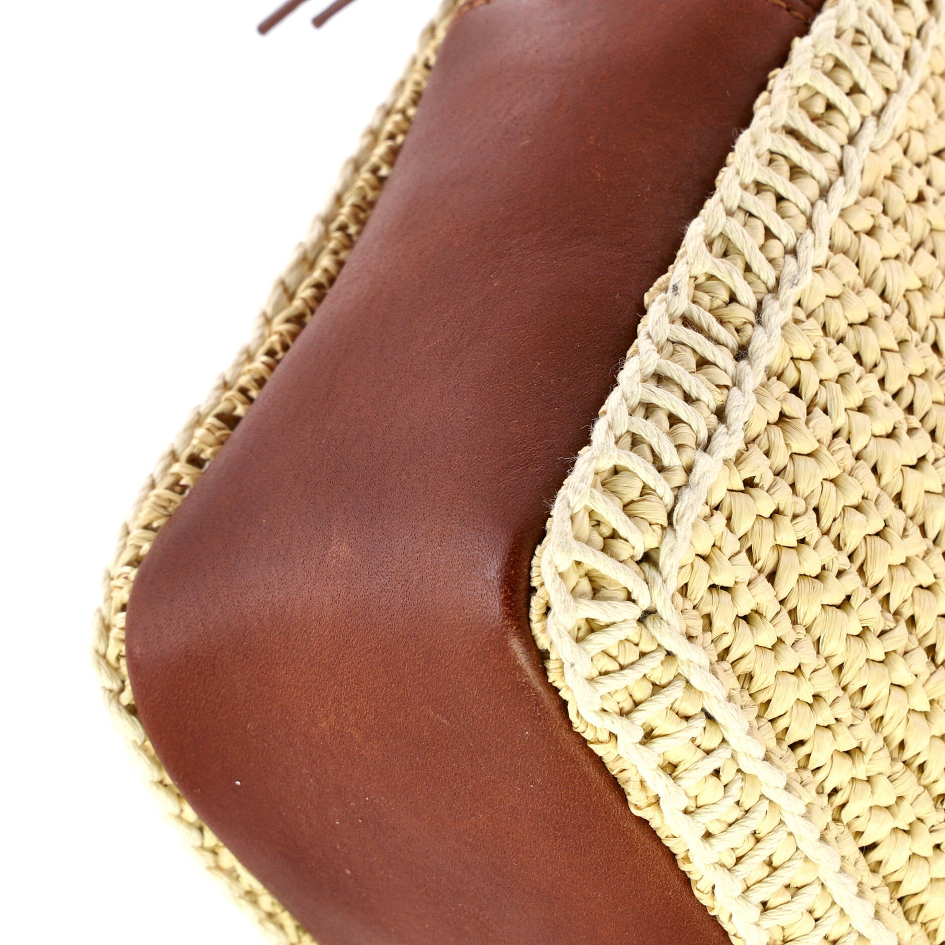 Lou Camera Bag Woven Raffia Small