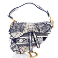 Saddle Bag Logo Embroidered Canvas Medium