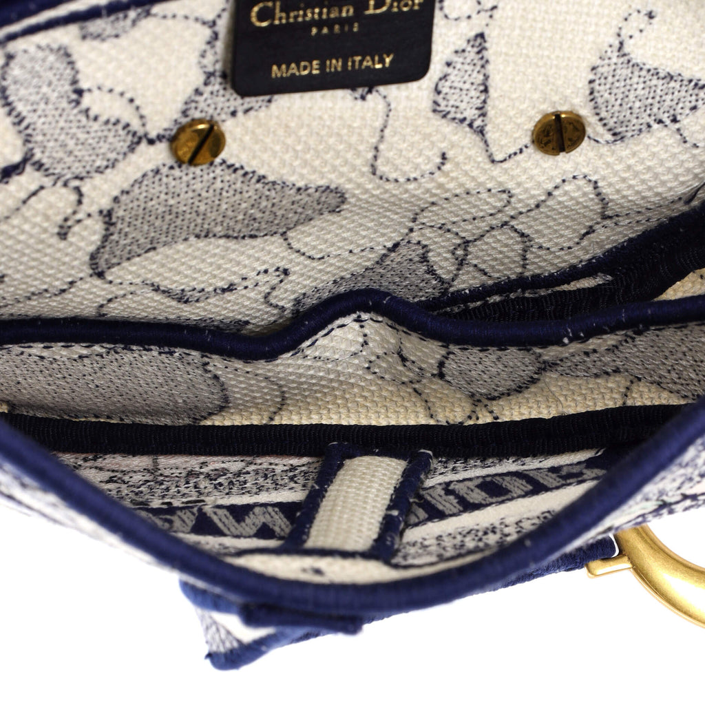 Saddle Bag Logo Embroidered Canvas Medium