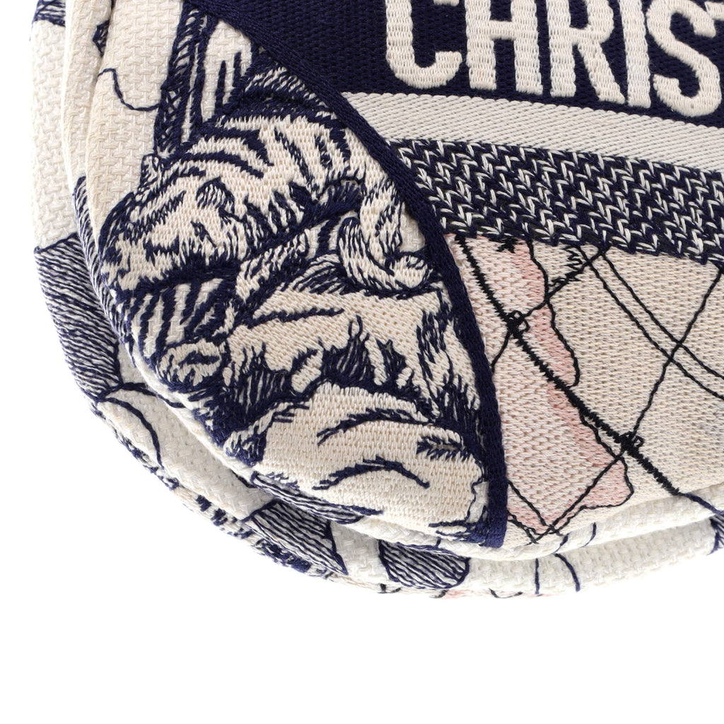 Saddle Bag Logo Embroidered Canvas Medium