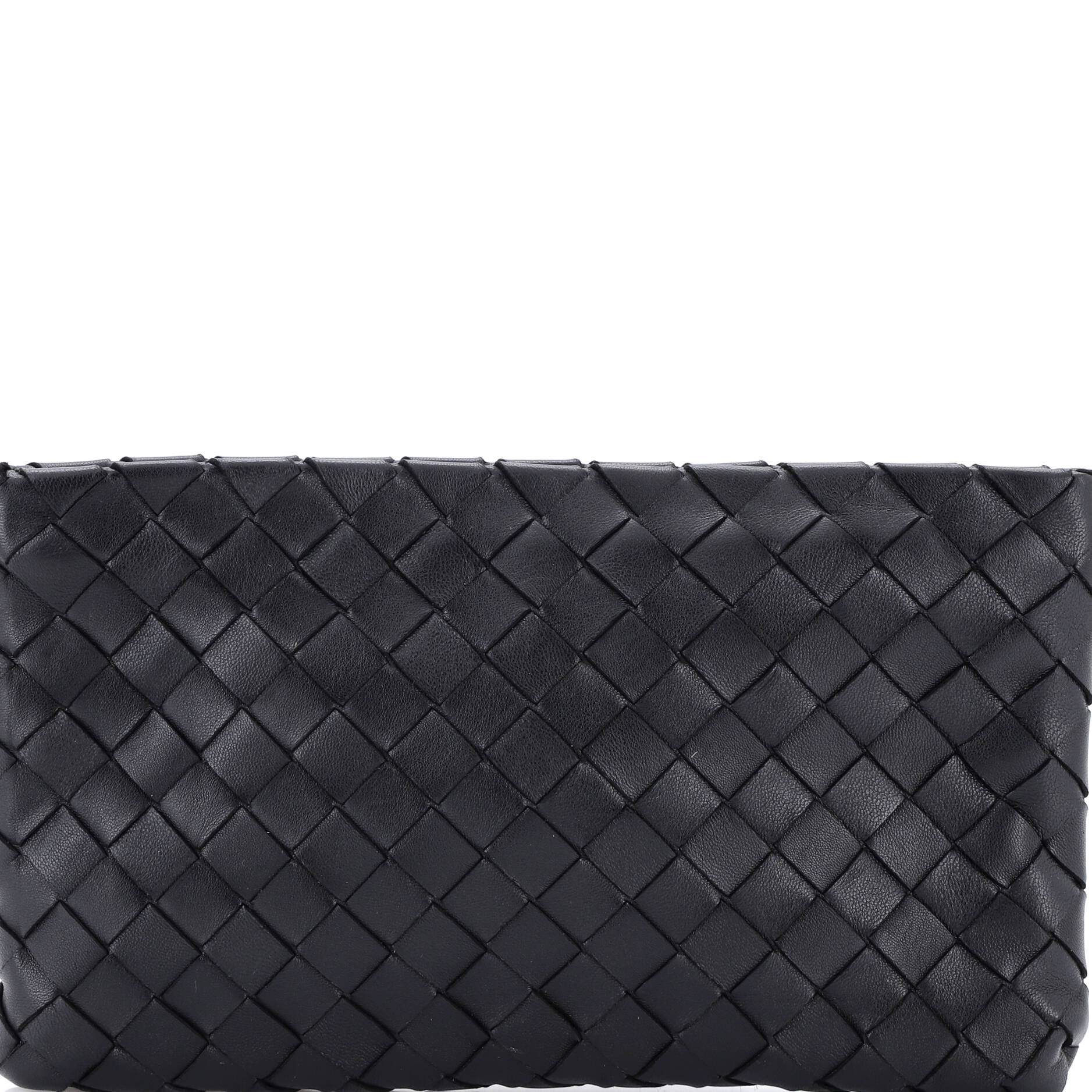 Zip Pouch Clutch Intrecciato Nappa Medium
