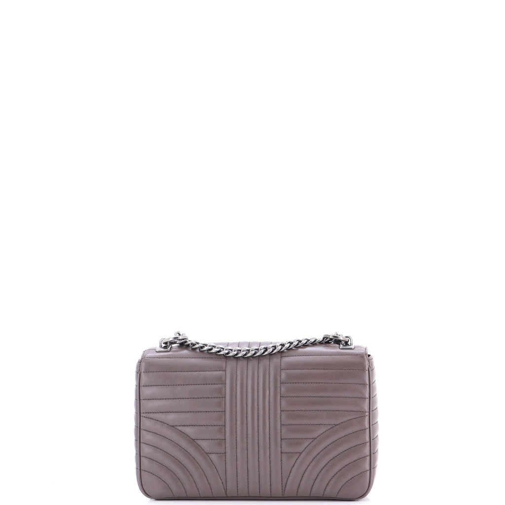 Chain Flap Shoulder Bag Diagramme Quilted Leather Medium