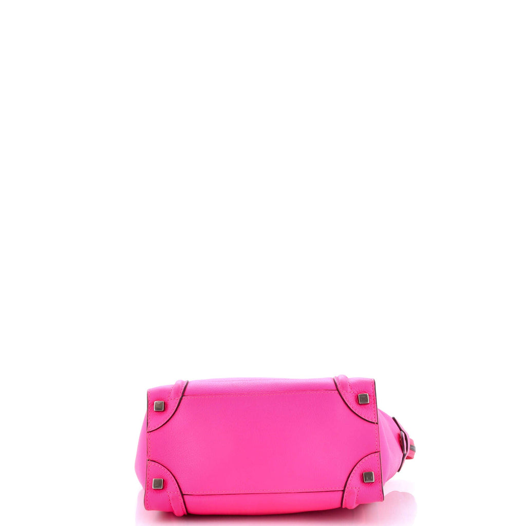 Luggage Bag Grainy Leather Micro