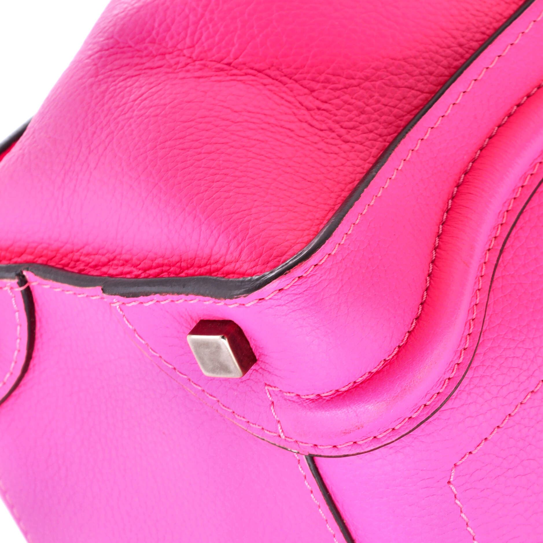 Luggage Bag Grainy Leather Micro