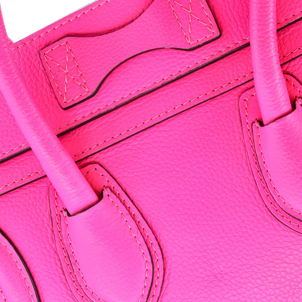 Luggage Bag Grainy Leather Micro