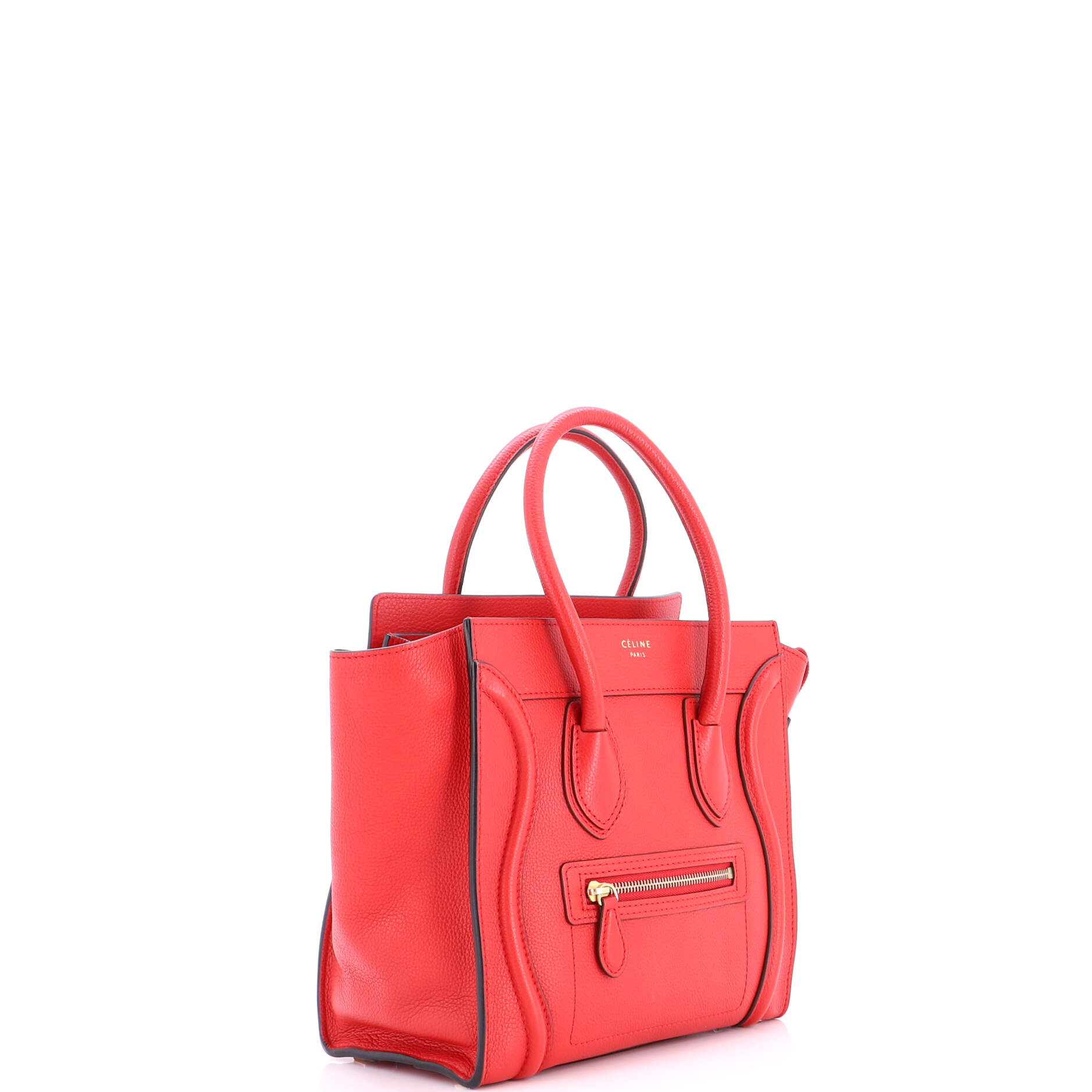 Luggage Bag Grainy Leather Micro