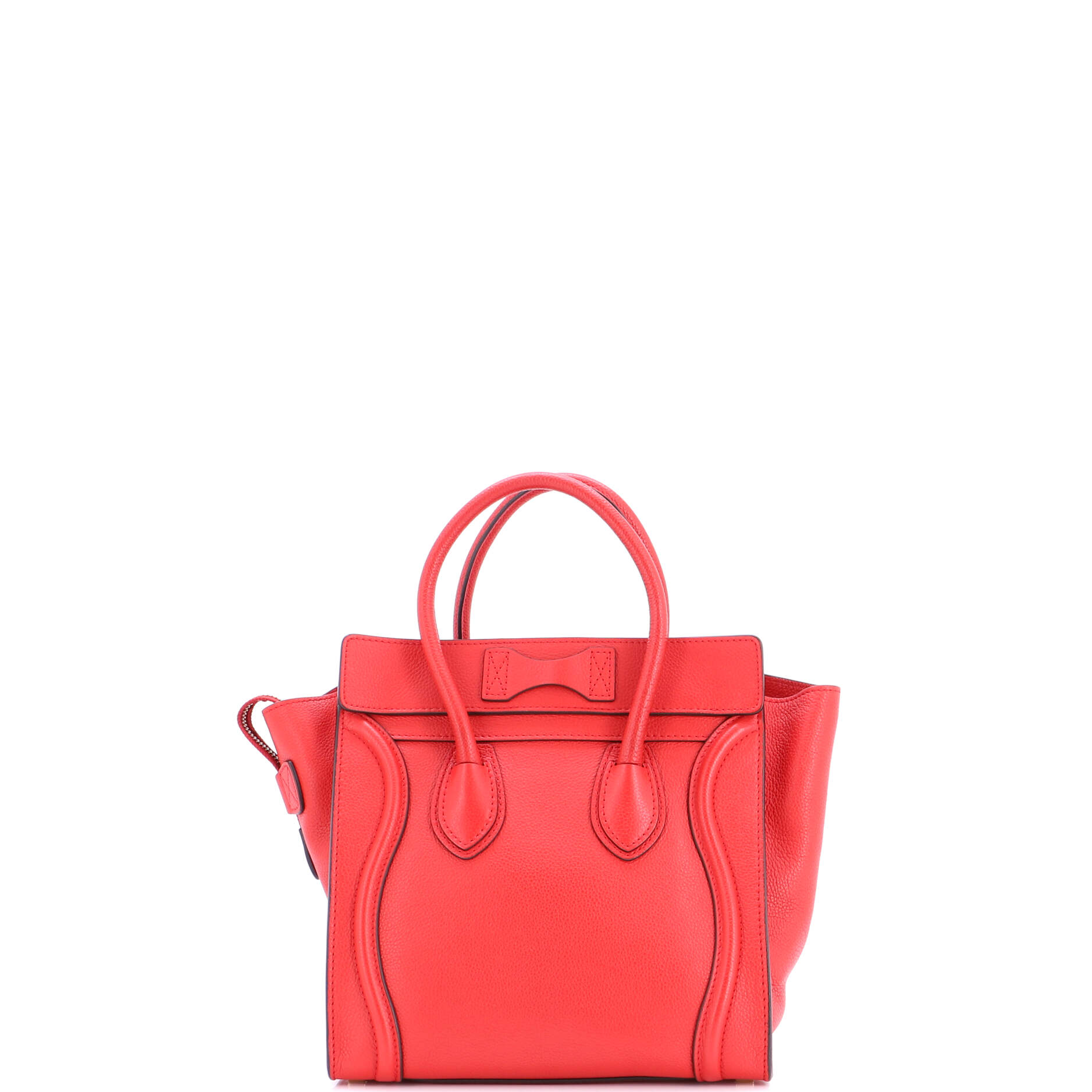 Luggage Bag Grainy Leather Micro