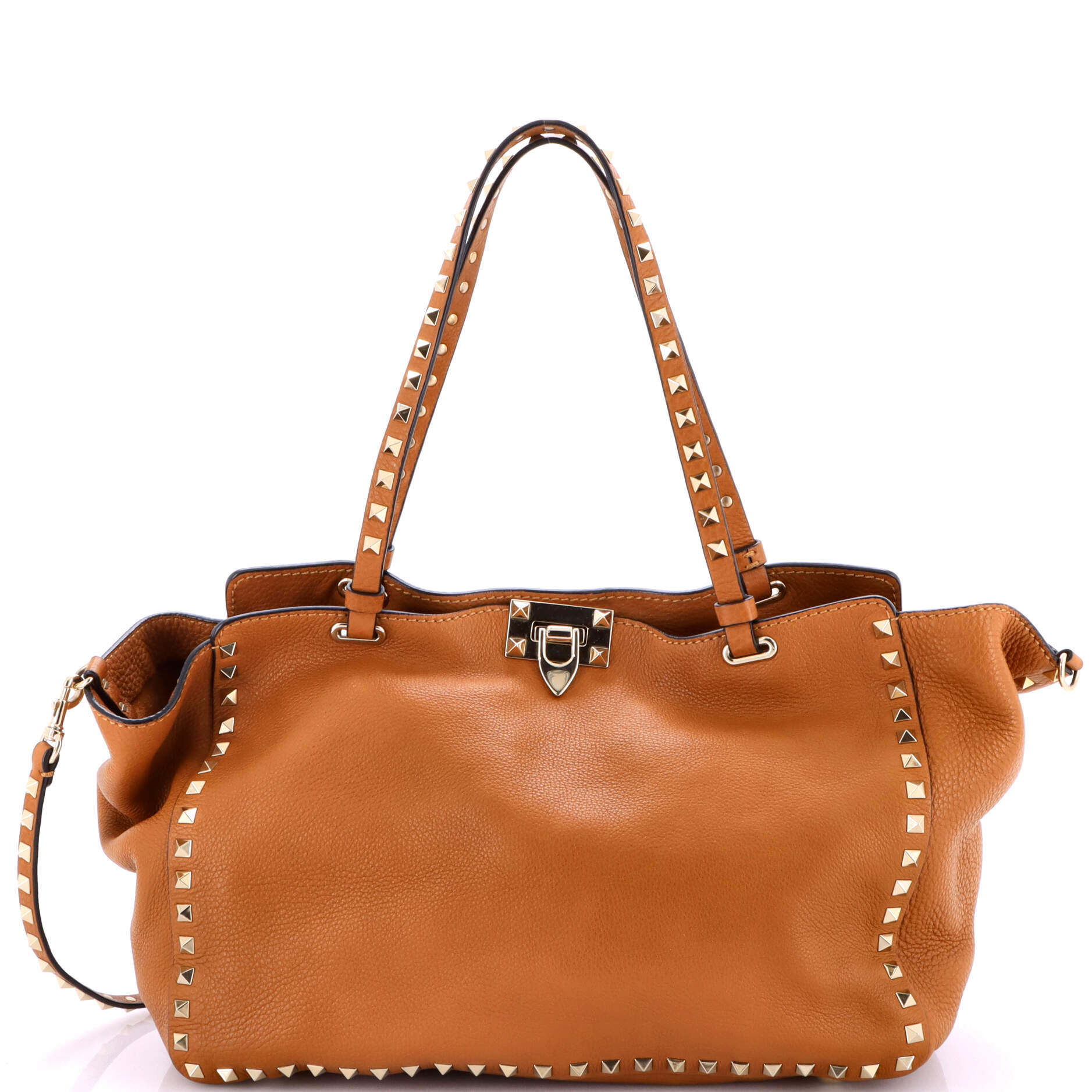 Rockstud Tote Pebbled Leather Medium