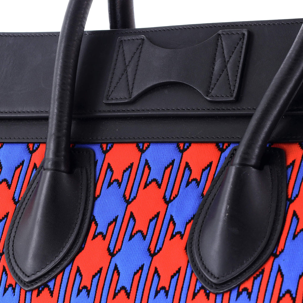 Luggage Bag Printed Textile and Leather Mini