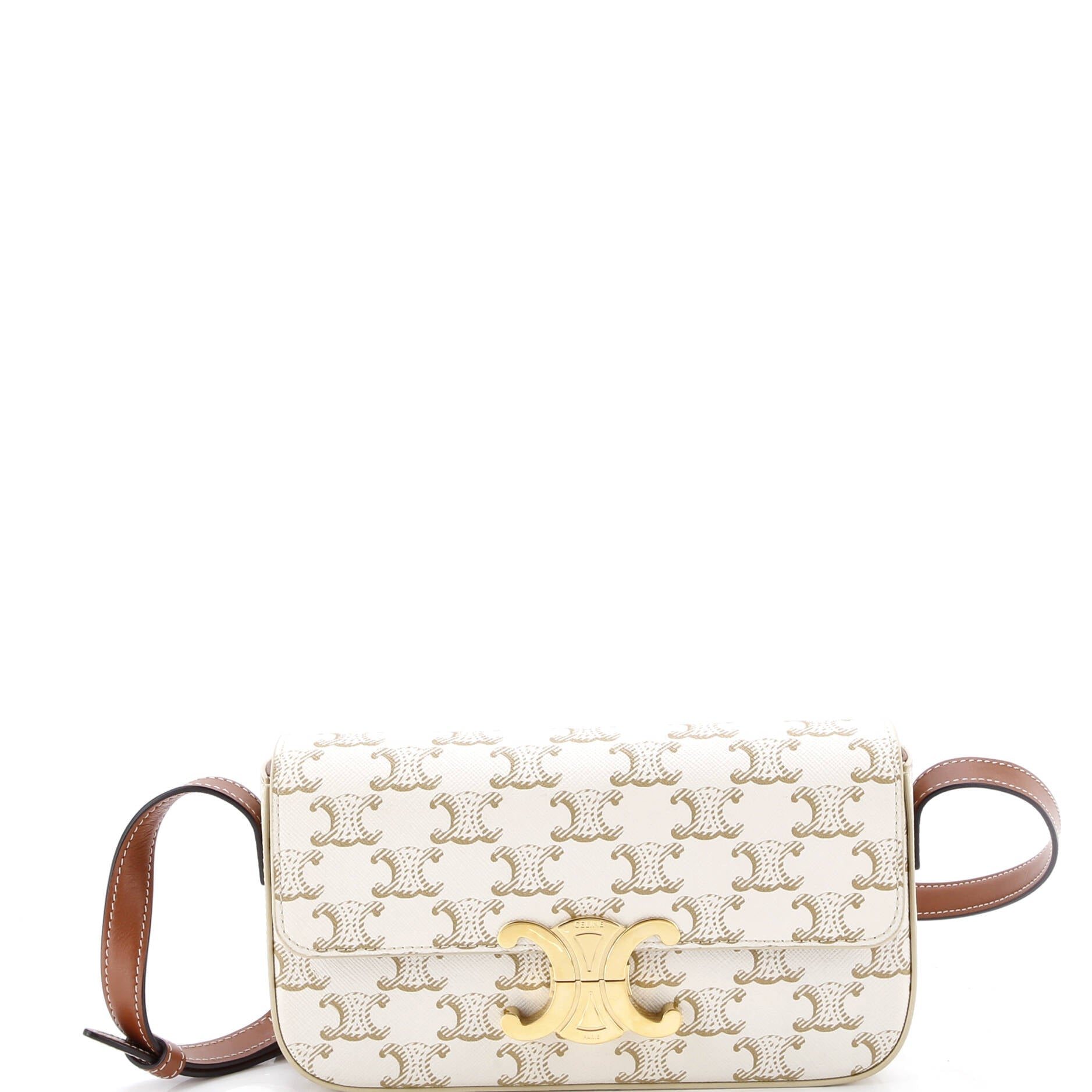 Triomphe East-West Shoulder Bag Triomphe Coated Canvas