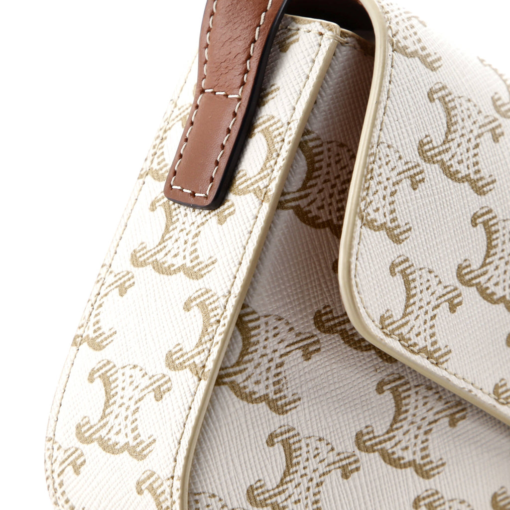 Triomphe East-West Shoulder Bag Triomphe Coated Canvas