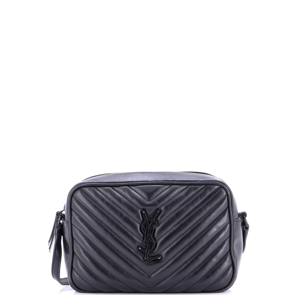 Lou Camera Bag Matelasse Chevron Leather Small