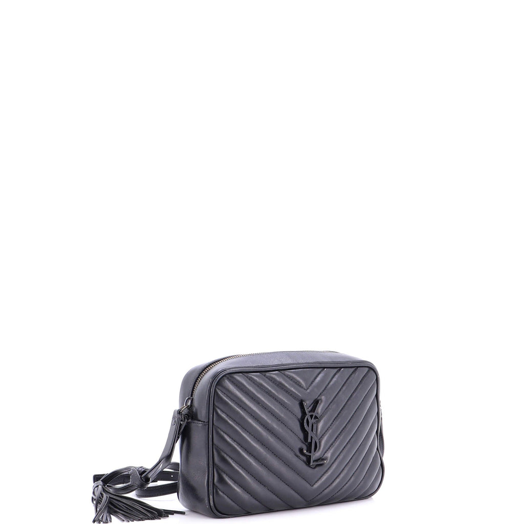 Lou Camera Bag Matelasse Chevron Leather Small