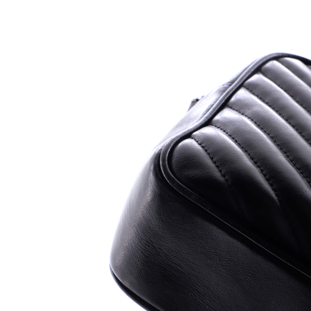 Lou Camera Bag Matelasse Chevron Leather Small