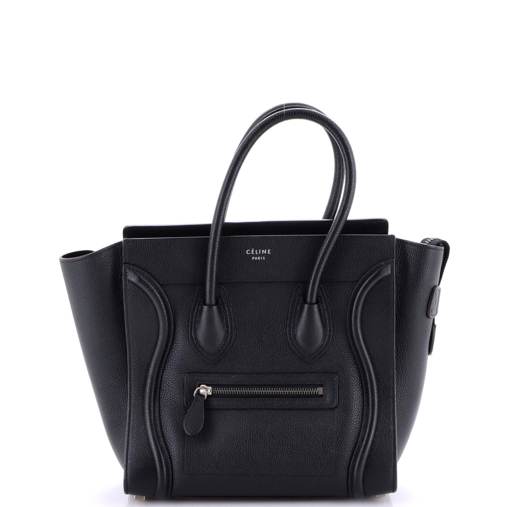 Luggage Bag Grainy Leather Micro