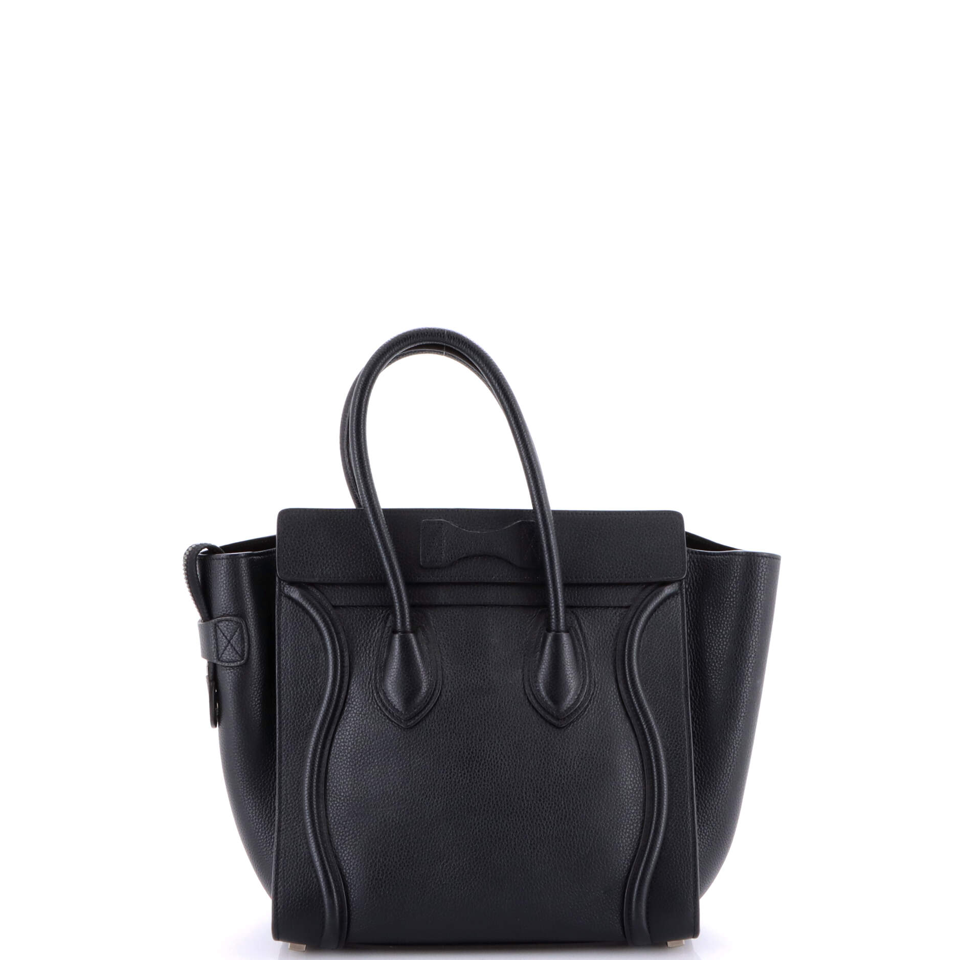 Luggage Bag Grainy Leather Micro