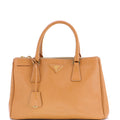 Double Zip Lux Tote Saffiano Leather Small