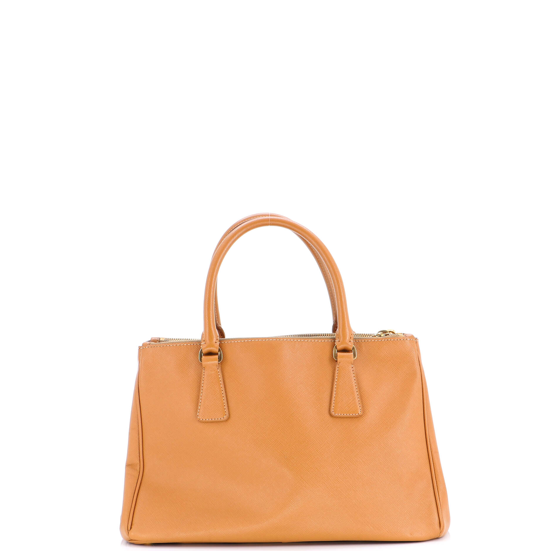 Double Zip Lux Tote Saffiano Leather Small