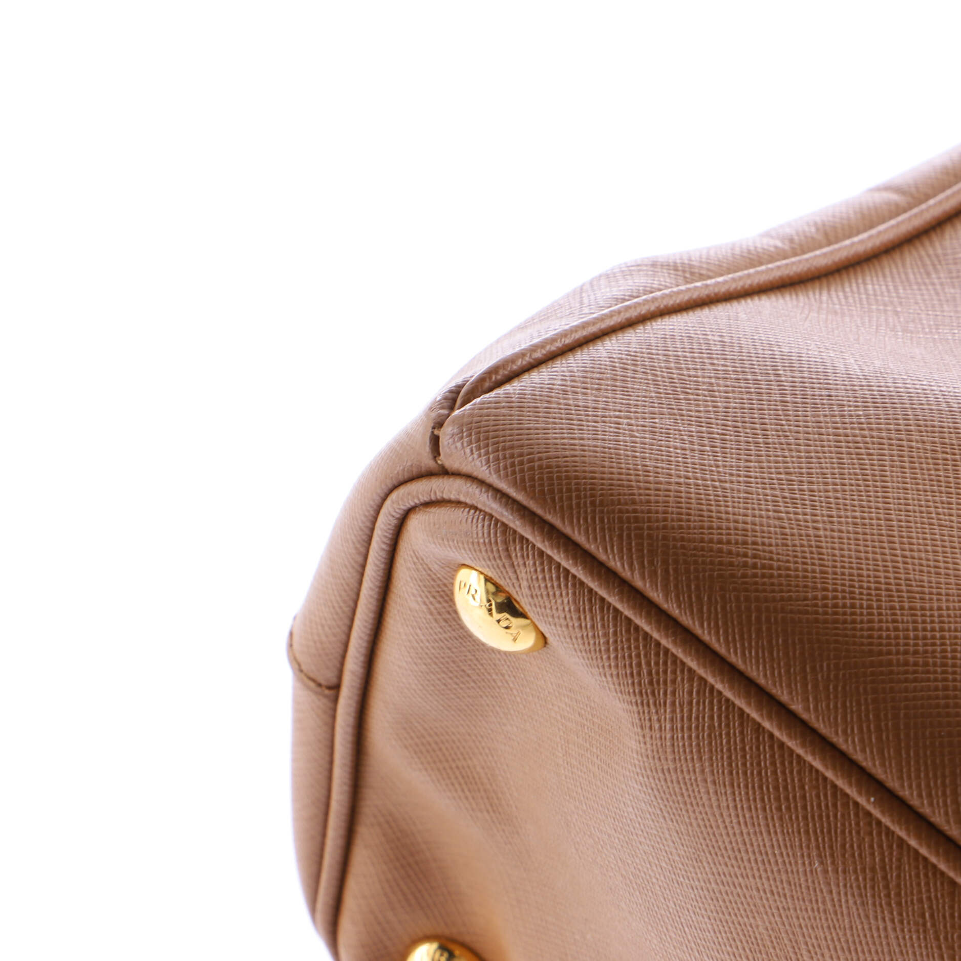 Double Zip Lux Tote Saffiano Leather Small