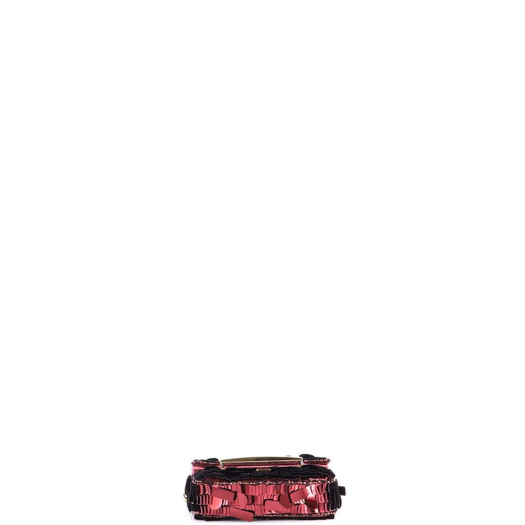 Chain Baguette Charm Bag Sequins Nano