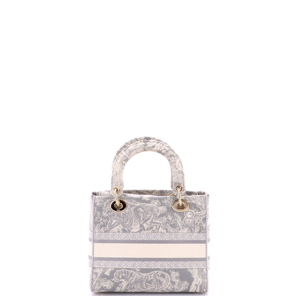Toile de Jouy Lady D-Lite Bag Embroidered Canvas
